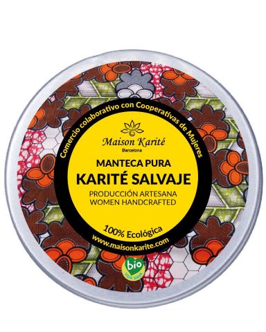 6+1 Manteca de Karité Salvaje, Bio 200ml Lata Pack